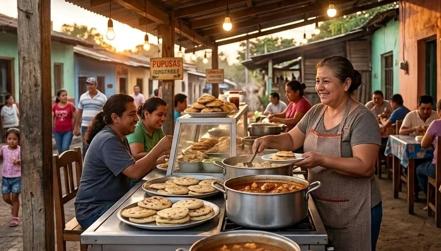 Emprendedora atendiendo su negocio